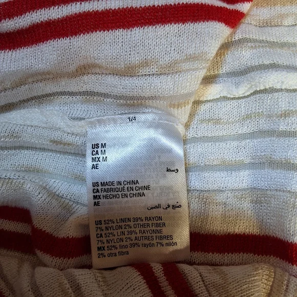 NWT ALFANI IVORY STRIPE LONG SLEEVE OPEN CARDIGAN TOP - Picture 9 of 11